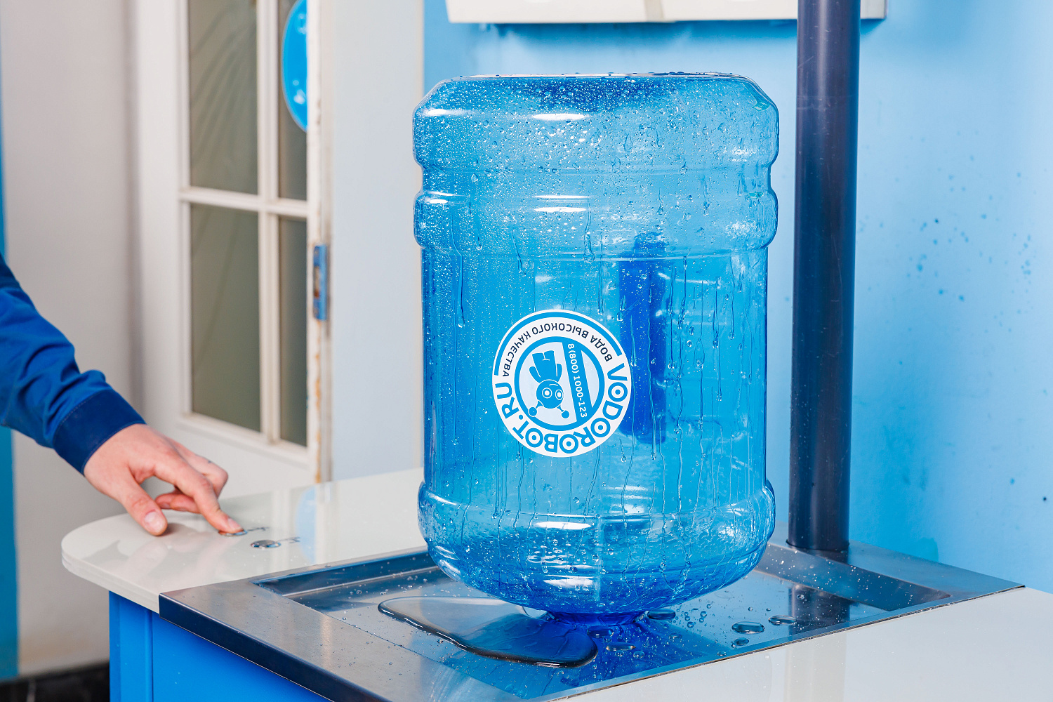 Стойки для залпового налива воды в большую тару